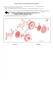 HONDA CARS - Genuine Spare Parts Catalogue 2