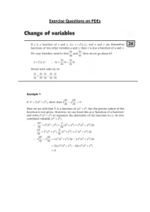 Notes on PDEs