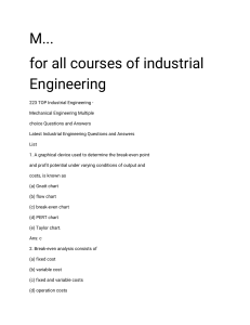 Industrial Engineering 223