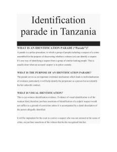 Identification parade in Tanzania