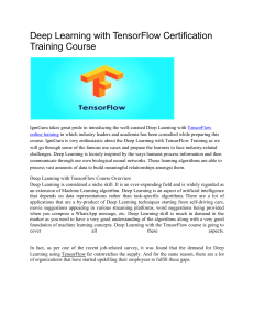 tensorflow online training