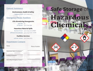 safe storage of hazardous chemicals