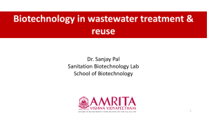 Sanjay Pal Biotechnology in wastewater treatment & reuse for public