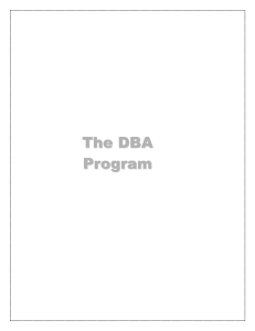 IBA DBA Brochure