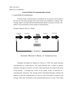 General Model of Communication System