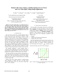 Flyback with Active Clamp a suitable topology for Low Power