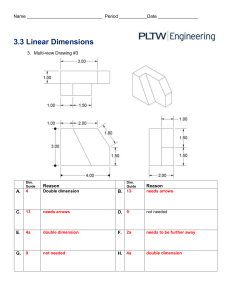  3. Linear Dimensions Homework