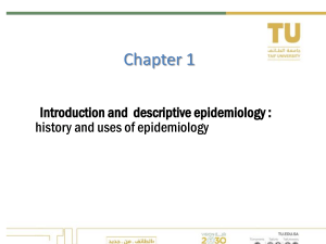 1.Introduction  Descriptive Epidemiology