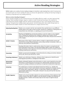 Active Reading Strategies: Improve Comprehension