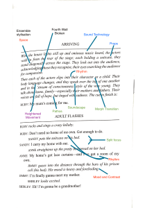 Script Analysis: Theatrical Techniques