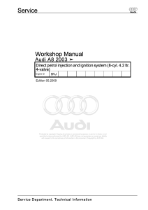 20-Service Manual Direct petrol injection and ignition system (8-cyl 4 2 ltr 4-valve BVJ)