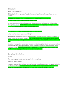 Globalization Report