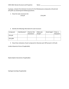 Review Worksheet Structure and Properties (1)