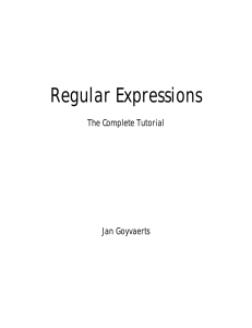 Regular-Expressions