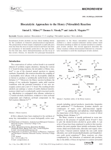 Biocatalytic Henry Reaction: Nitroaldol Approaches