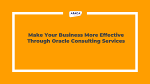 Make Business Effective through Oracle Consulting Services 