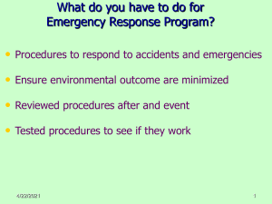 11 EMS - Emergency Response