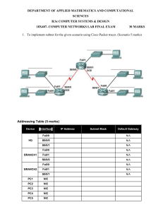 Computer Networks Final Lab Exam