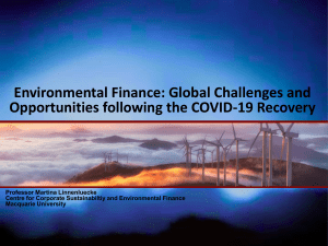 Environmental Finance Keynote 2020