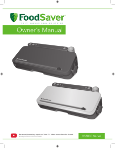FoodSaver VS3000 Series (2020) Owner's Manual