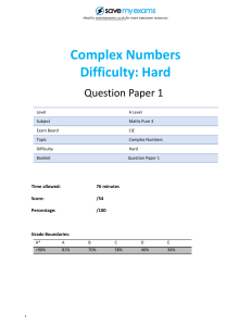 A9-Complex-Numbers-Topic-Booklet-1-Hard-CIE-A-Level-Maths-P3 1