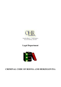 2003 Bosnia Herzegovina CriminalCode Eng