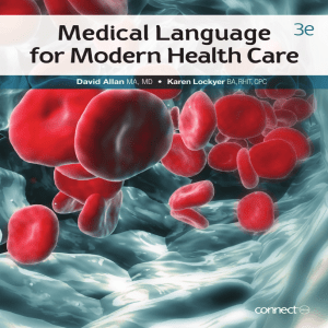 Medical Language For Modern Health Care 3rd edition