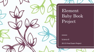 Element Baby Book Project - final exam project