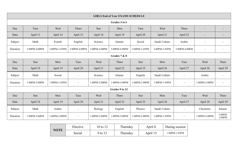 0-114158-endofyearexamsschedule