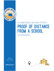 omma - instructions for dispensaries - proof of distance from a school 1