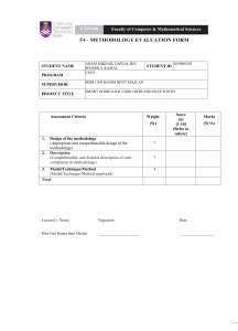 F4 - Methodology Evaluation Form