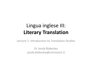 Introduction to Translation