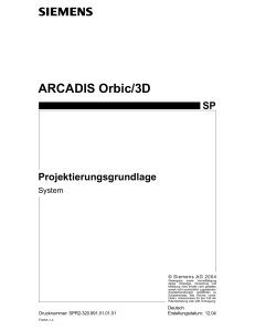 Siemens Arcadis Orbic Planning Guide DE