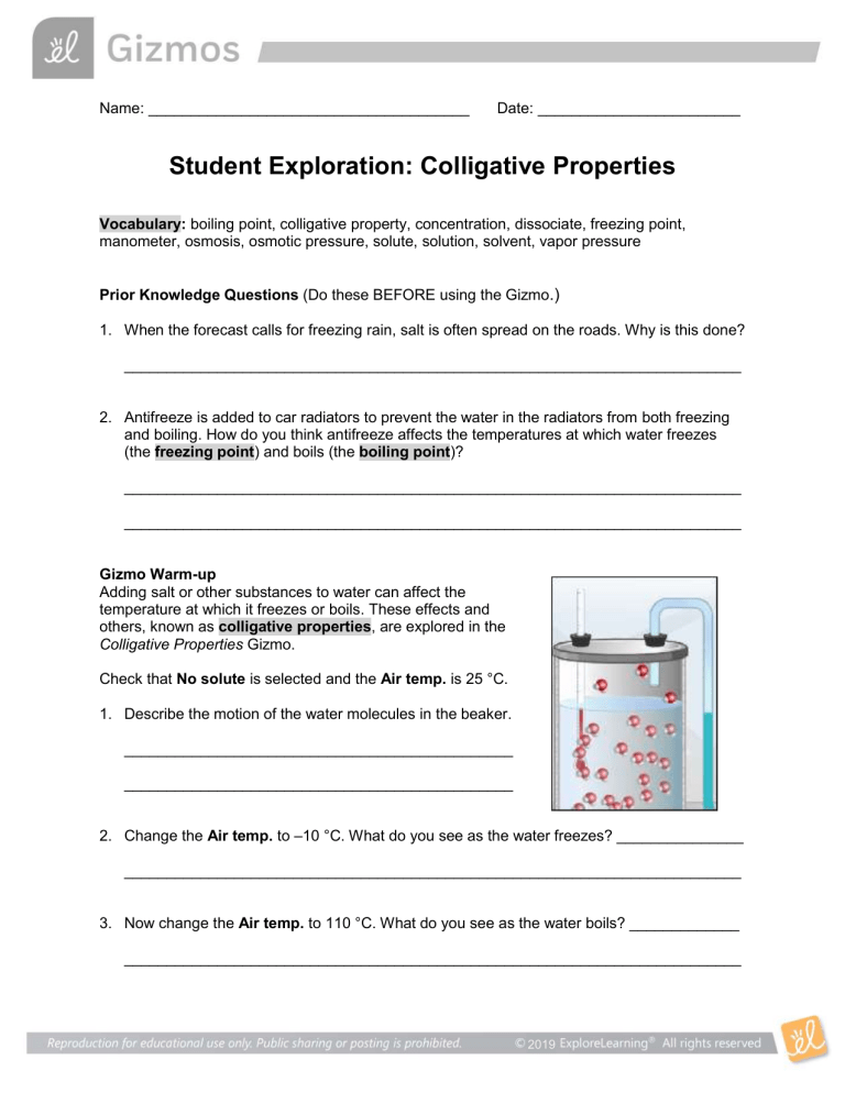GizmoColligativeProperties