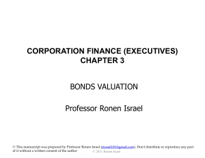 Bonds Valuation - 1