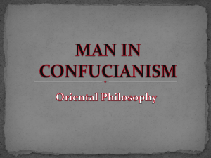 Introduction to Philosophy (Man in Confucianism)