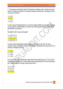 Soalan Matematik Juruaudit Set 1 Dengan Jawapan