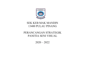 Perencanaan Strategis Seni Visual SEK KEB MAK MANDIN 2020-2022