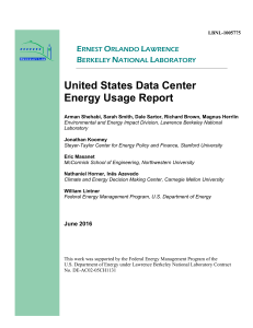2016 United States Data Center Energy Usage Report