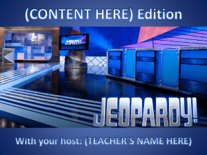 Jeopardy - One Round