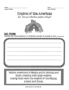 Empires of the Americas packet