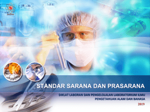 STANDAR SARANA DAN PRASARANA