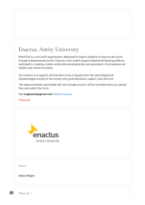 Enactus, Amity University