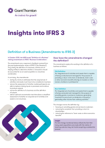 insights into ifrs 3 definition of a business