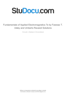 7th Solutions - Fundamentals of Applied Electromagnetics