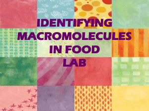 Identifying Macromolecules