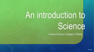 1. An Introduction to Science