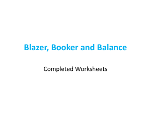 Blazer Booker Balance Worksheets Answers