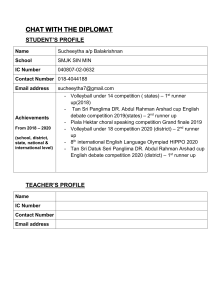 CHAT WITH THE DIPLOMAT  STUDENT'S PROFILE 3