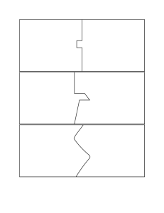 Self-correcting puzzle template